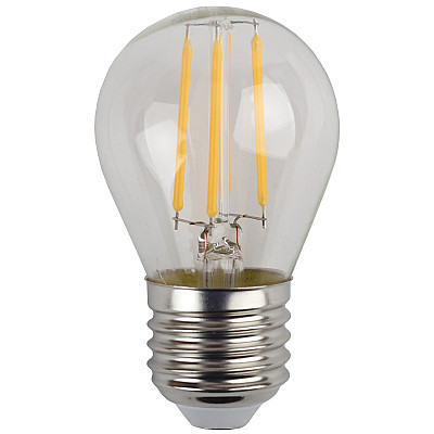 ЭРА Лампа светодиодная QX F-LED-6 Ват-P45-2700K-E27 филаментная (арт.P45-7W-827-E27) 10/100