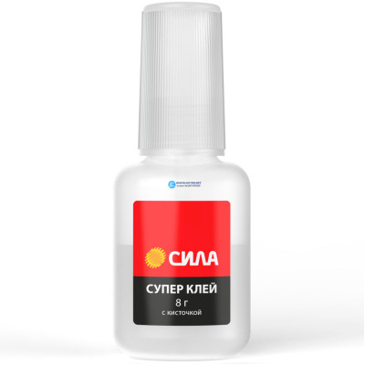 Супер-клей СИЛА SSBL1-8 8 г туба с кисточкой