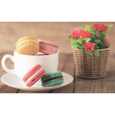 Салфетка сервировочная PPM-01-M "Макаруны" (40*28 см), пластик 5/10