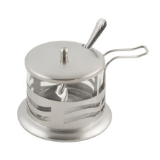 Сахарница с крышкой и ложечкой, DOLCE, объем 250 мл, стеклянная Mallony 1/12 Сахарница с крышкой и ложечкой, DOLCE, объем 250 мл, стеклянная Mallony 1/12