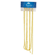 Бусы "Блеск",  диаметр 7мм, длина 2,7м, цвет - золото 24/144