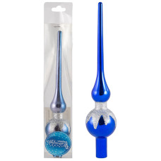 Верхушка на елку "Пика", материал: пластмасса, размер: 20см, цвет: синий 30/120