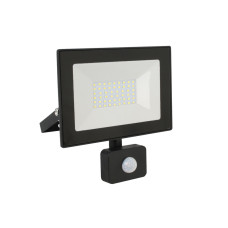 Прожектор LED Ultraflash LFL-5002S C02 черный (с датчиком, 50 Вт, 230В, 6500К)