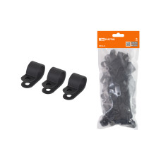 Скоба нейлоновая крепежная СКН-20 черная (100 шт) TDM 1/32 Скоба нейлоновая крепежная СКН-20 черная (100 шт) TDM 1/32