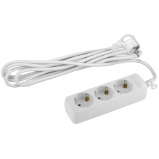 Удлинитель ЭРА Россия U-3e-5m-3x1 с заземлением 3 розетки 5м ПВС 3x1мм2 16А/10 Удлинитель ЭРА Россия U-3e-5m-3x1 с заземлением 3 розетки 5м ПВС 3x1мм2 16А/10