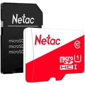 Карта памяти MicroSDXC 64GB Netac P500 ECO с адаптером