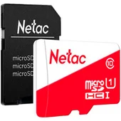 Карта памяти MicroSDXC 64GB Netac P500 ECO с адаптером Карта памяти MicroSDXC 64GB Netac P500 ECO с адаптером