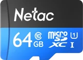 Карта памяти MicroSDXC 64GB Netac P500 ECO