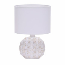 Настольный светильник с абажуром LEEK TL JULIE 01 WHITE E14 60Вт 120х120х210мм, белый