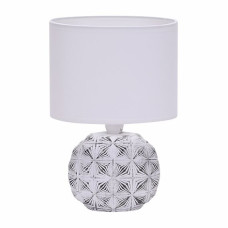 Настольный светильник с абажуром LEEK TL JULIE 02 WHITE GREY E14 60Вт 120х120х210мм, бело-серый Настольный светильник с абажуром LEEK TL JULIE 02 WHITE GREY E14 60Вт 120х120х210мм, бело-серый