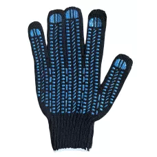 Перчатки х/б 7,5кл 6-нитка с ПВХ ЧЕРНАЯ ПРОТЕКТОР БЕЗ МАРКИРОВКИ /мин.пар.20шт Перчатки х/б 7,5кл 6-нитка с ПВХ ЧЕРНАЯ ПРОТЕКТОР БЕЗ МАРКИРОВКИ /мин.пар.20шт