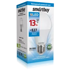 Smartbuy Лампа светодиодная LED A60 13Вт 6000К Е27 3/100