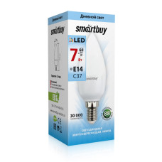 Smartbuy Лампа светодиодная LED C37 7Вт 4000К Е14 /от 5шт
