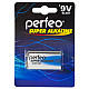 Батарейка PERFEO 6LR61/1BL Super Alkaline /20/120