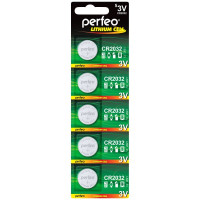 Батарейка PERFEO CR2032 /5BL Lithium Cell 5/100/600