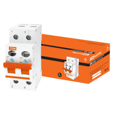 Выключатель нагрузки (мини-рубильник) TDM ВН-32 2P 16A 12/120 Выключатель нагрузки (мини-рубильник) TDM ВН-32 2P 16A 12/120