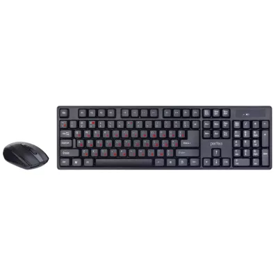 Perfeo беспров. набор "UNITE", USB: клав-ра 104 кн. + оптич. мышь 4 кн., 1000-1200-1600 DPI /20