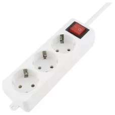 Удлинитель сетевой с кнопкой Perfeo "RU POWER", 5,0М, 3 розетки, белый (Р16-012) /30 Удлинитель сетевой с кнопкой Perfeo "RU POWER", 5,0М, 3 розетки, белый (Р16-012) /30