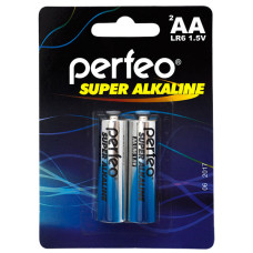 Батарейка PERFEO LR6/2BL Super Alkaline 2/60/240