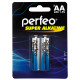 Батарейка PERFEO LR6/2BL Super Alkaline /60/720