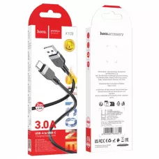 Кабель X109 Type-C (L=2M) черный hoco Кабель X109 Type-C (L=2M) черный hoco