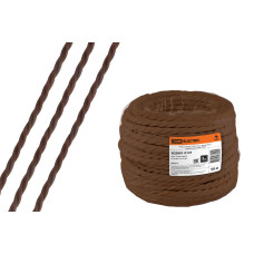 Ретро провод "Эко" 2*1,5 витой ГОСТ коричневый (50 м) TDM /50 Ретро провод "Эко" 2*1,5 витой ГОСТ коричневый (50 м) TDM /50