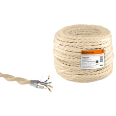 Ретро провод "Эко" TV + Internet витой, бежевый (45 м) TDM /45 ЦЕНА ▼