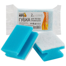 Губка для посуды профильная (2шт) 5/64 Губка для посуды профильная (2шт) 5/64
