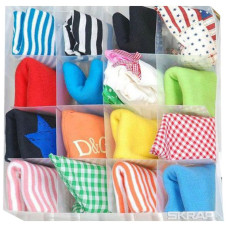 Коробка для белья PSB-03/16, 16 ячеек, пластик,30*30*10см /2