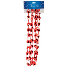 Бусы "Эллипс" цвет красный Бусы "Эллипс" цвет красный