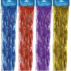 Дождик двухслойный прямой цветной 200мм (1,7м)