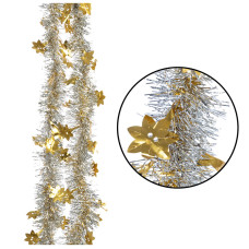 Мишура "Снежинка"  золото