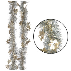 Мишура "Снежинка"  шампань