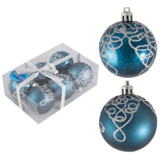 Набор шаров "Ажур" 6шт., 6см