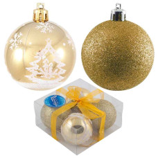 Набор шаров PB6-4TDG-G, 4шт., 6см