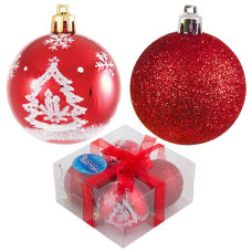 Набор шаров PB6-4TDG-R, 4 шт., 6 см Набор шаров PB6-4TDG-R, 4 шт., 6 см