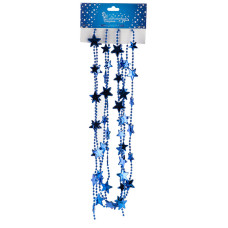 Бусы "Звезды" цвет синий