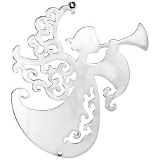 Металлическая подвеска "Ангел с дудочкой"