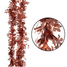 Мишура "Снежинка"  розовое золото