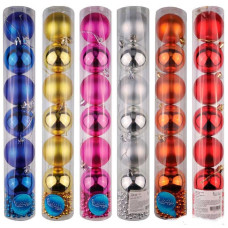 Набор Шары +бусы SYCB17-612 шары 6 шт  6 см, бусы 2 м