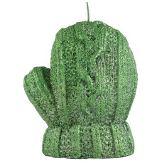 Свеча "Варежка" зеленая (лак) Свеча "Варежка" зеленая (лак)