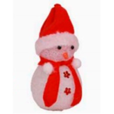 Фигурка светящаяся "Снеговик" цвет красный Фигурка светящаяся "Снеговик" цвет красный