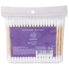 Палочки ватные бамбуковые, 100 шт