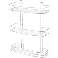Полка настенная трехъярусная Lecco 47*35*13 см хром Полка настенная трехъярусная Lecco 47*35*13 см хром