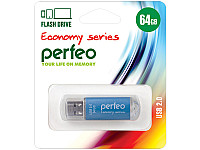 Perfeo USB флэш-диск 64GB E01 Blue economy series /10