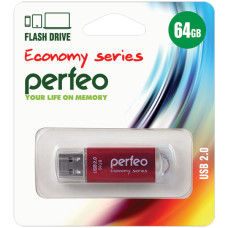 Perfeo USB флэш-диск 64GB E01 Red economy series /10