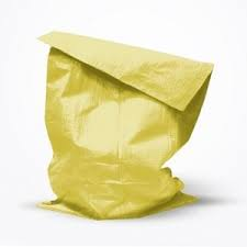 Мешок для строительного мусора (желтый), 55х90, усиленный