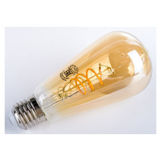 TDM Лампа светодиодная «Винтаж» золотистая ST64 (со спиралью), 4 Вт, 230 В, 2700 К, E27 (конус)
