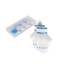 Набор елочных украшений "Варежки" 4шт х 10см, материал: пластмасса, полиэстер, цвет серебро Набор елочных украшений "Варежки" 4шт х 10см, материал: пластмасса, полиэстер, цвет серебро