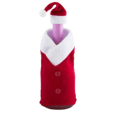 Набор новогодний на бутылку SY18YX-039 (шапка 13*6см, шуба 13*24см) материал: п/э. пластм /60 Набор новогодний на бутылку SY18YX-039 (шапка 13*6см, шуба 13*24см) материал: п/э. пластм /60